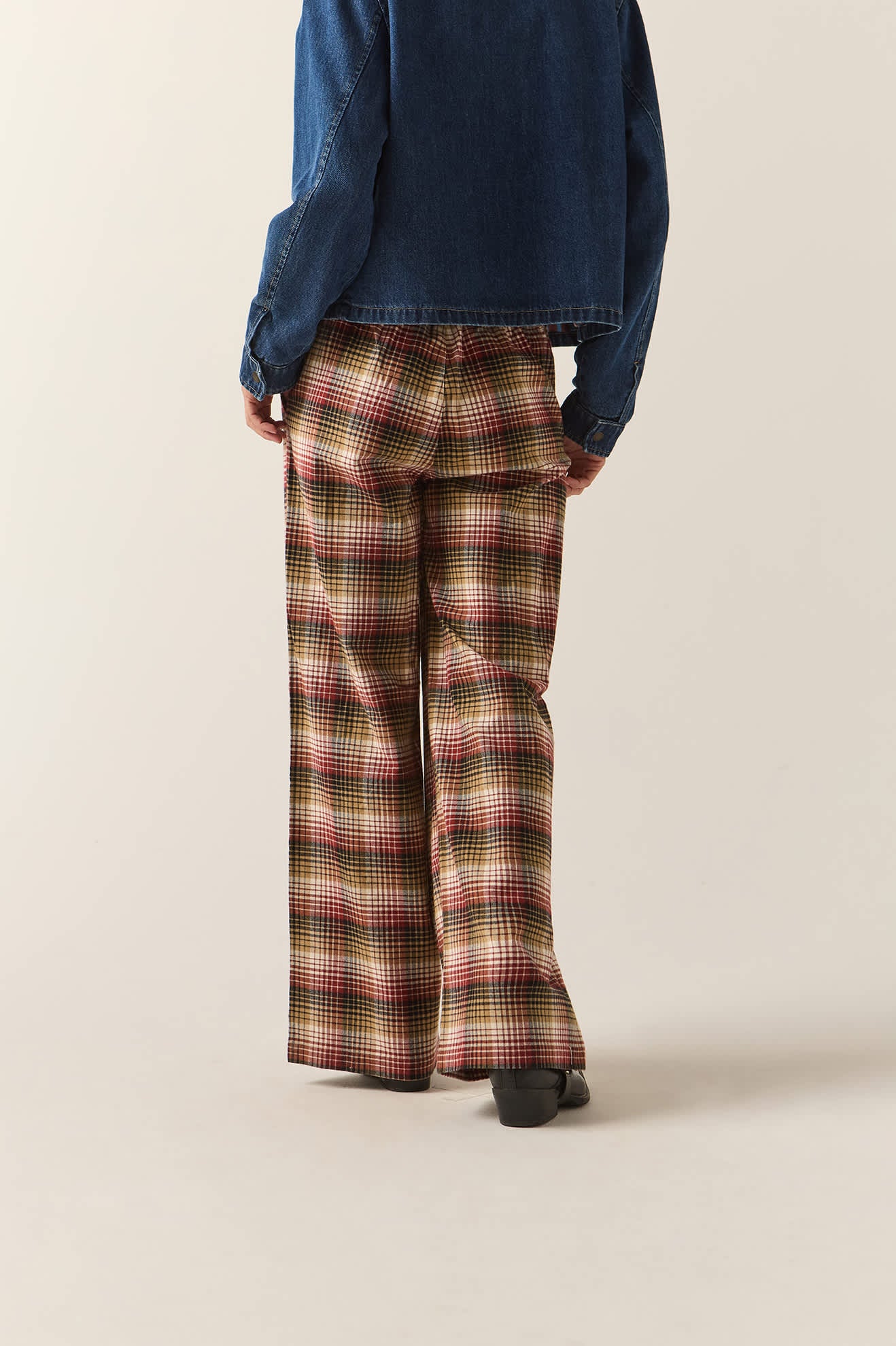 Women's Service Trouser Pant in the color Plaid Mash Up - Additional Fit image