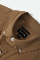 Men's Sanford Short Sleeve Shirt in the color Khaki - Additional Laydown image