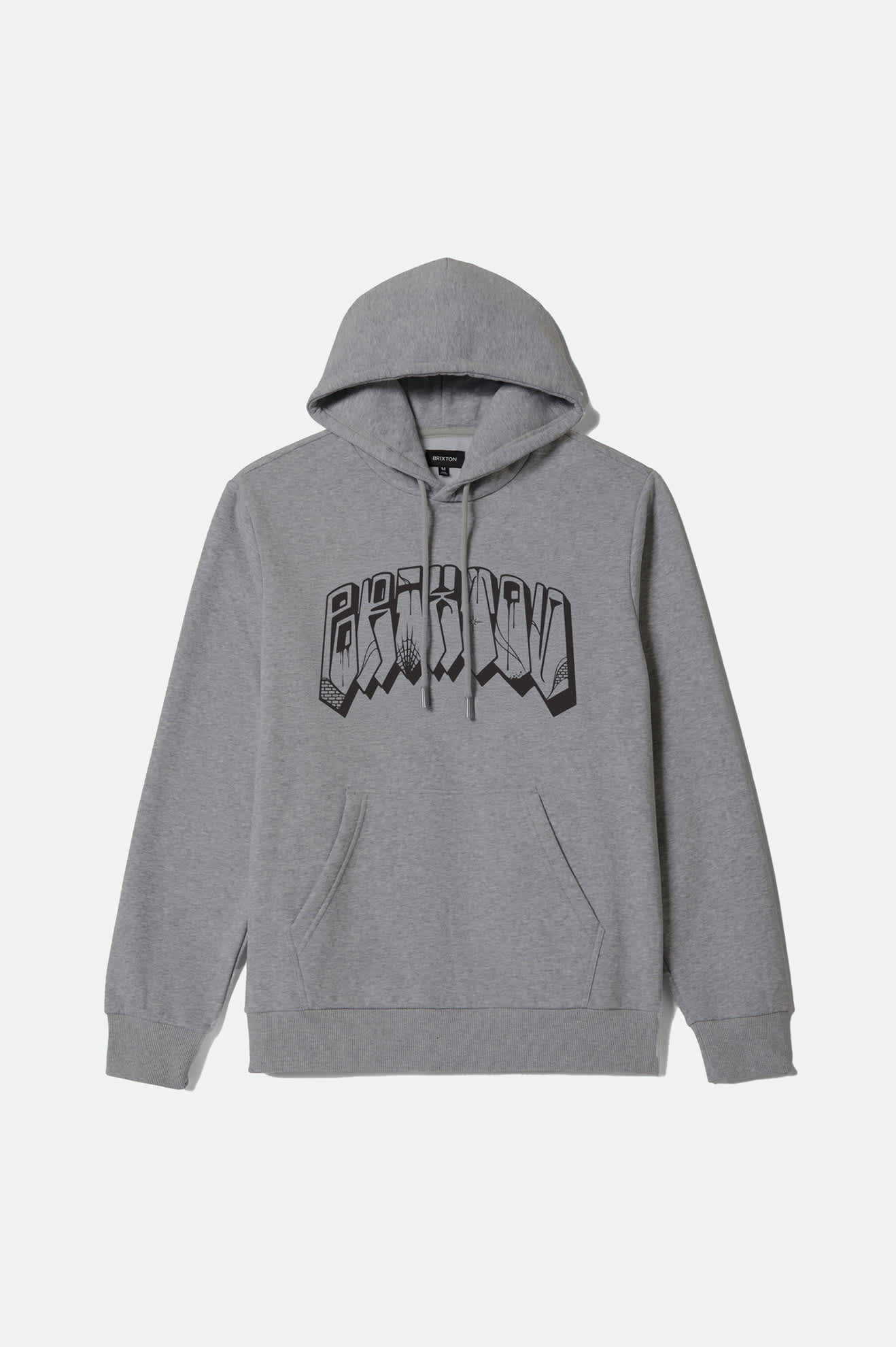 Men's Banded Hoodie in the color Gunmetal Heather - Front Product View
