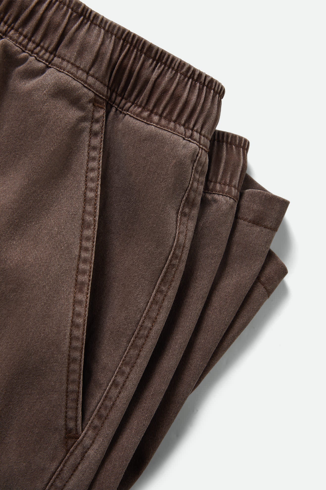 Men's Everyday Vintage Wash Short in the color Chocolate - Additional Laydown image