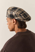 Unisex Century Barrel Snap Cap in the color Navy/Sand/Cream - Men's Back View