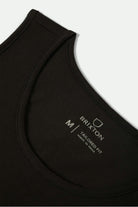 Men's Woodburn Tank Top in the color Washed Black/White/White - Additional Laydown image