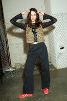 Women's Magnolia Tie Top in the color Brown Cheetah - Men's Lifestyle image