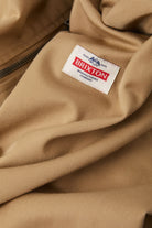 Men's Trademark Lightweight Garage Zip Jacket in the color British Khaki - Additional Laydown image
