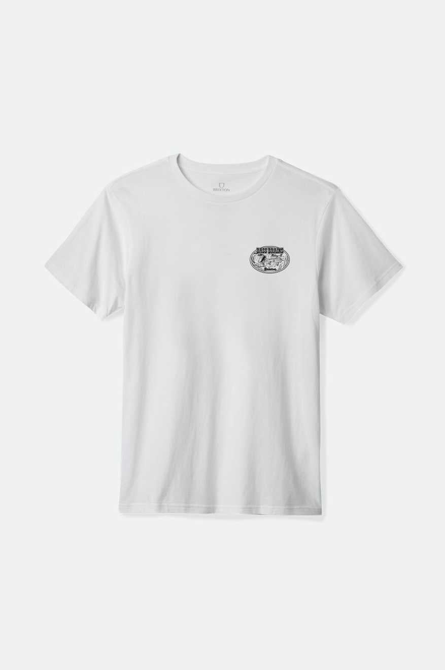 Bass Brains Swim S/S Standard T-Shirt - White/Black
