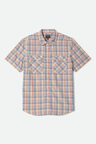 Men's The Breezy Wayne Short Sleeve Shirt in the color Blue Multi Plaid - Front Product View