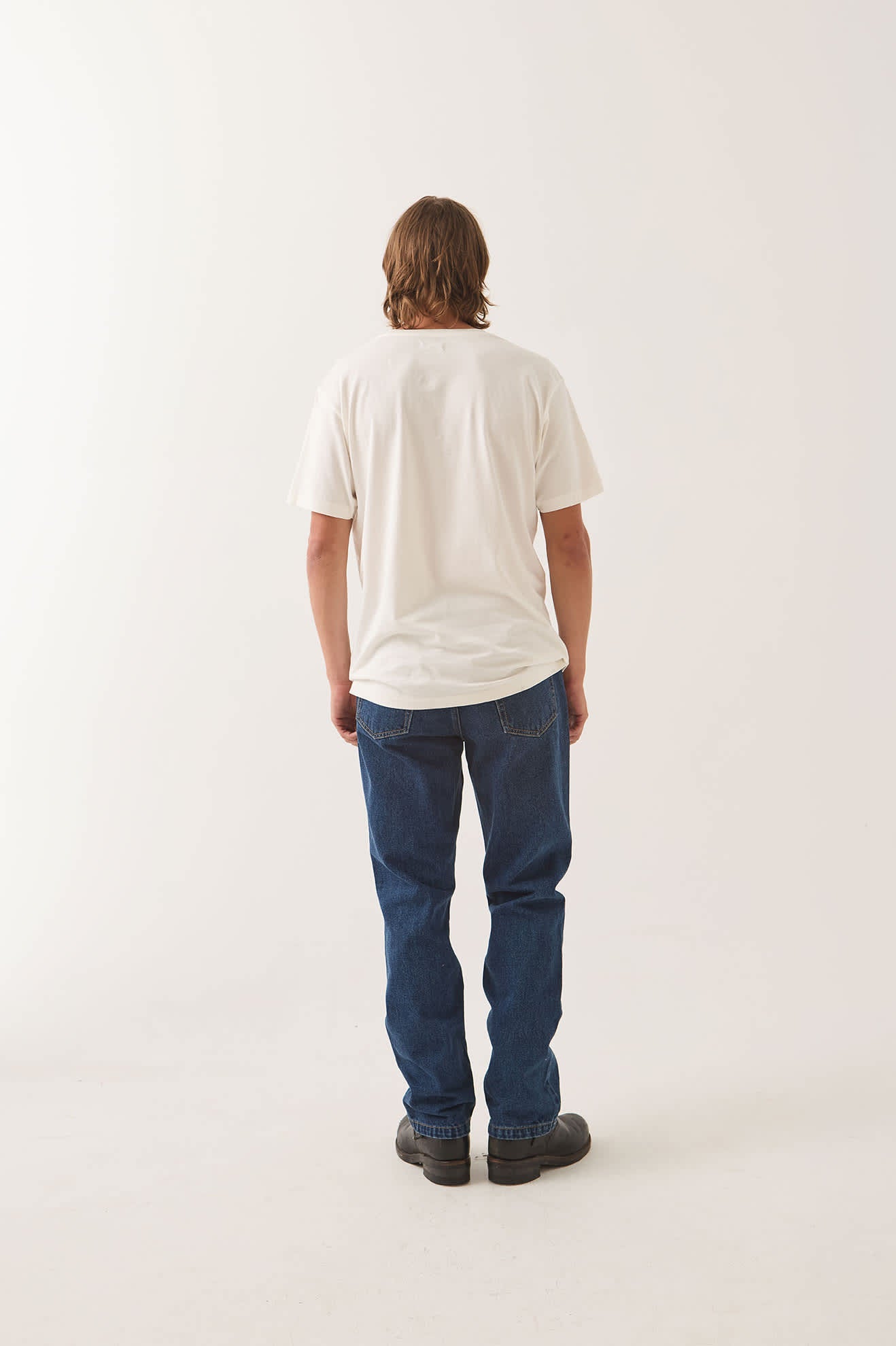 Men's Builders 5-Pocket Pant in the color Dark Denim - Additional Fit image