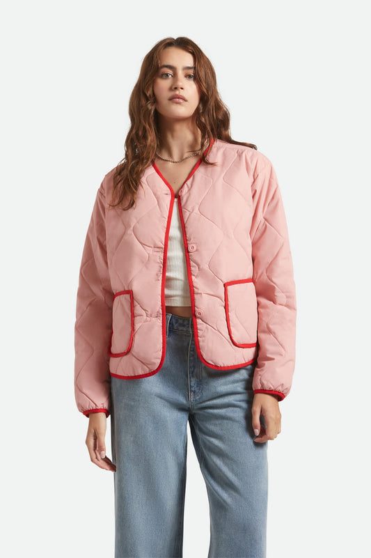 Women's Delilah Quilted Jacket in Mellow Rose – Brixton Canada