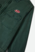 Men's Trademark Lightweight Garage Jacket in the color Washed Primal Green - Additional Laydown image