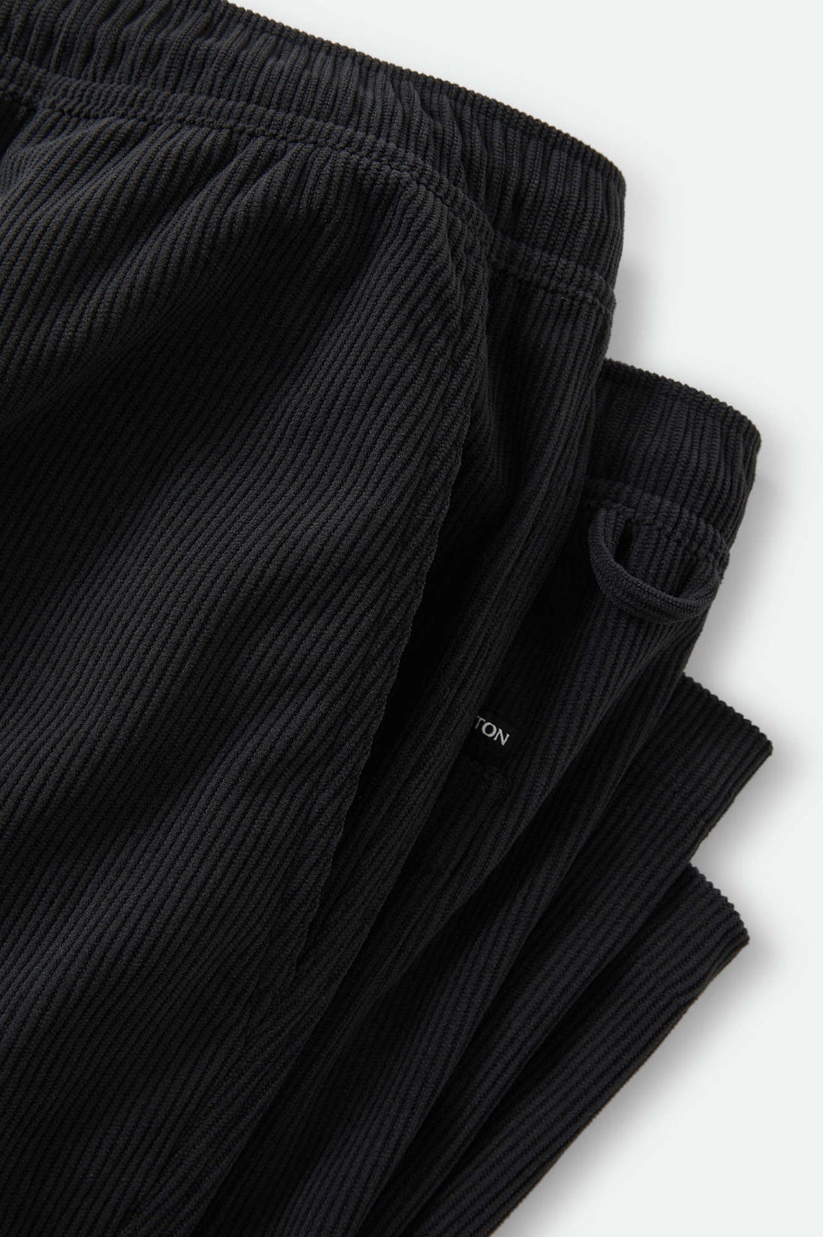 Men's Everyday E-Waist Corduroy Pant in the color Black Corduroy - Additional Laydown image