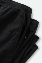 Men's Everyday E-Waist Corduroy Pant in the color Black Corduroy - Additional Laydown image