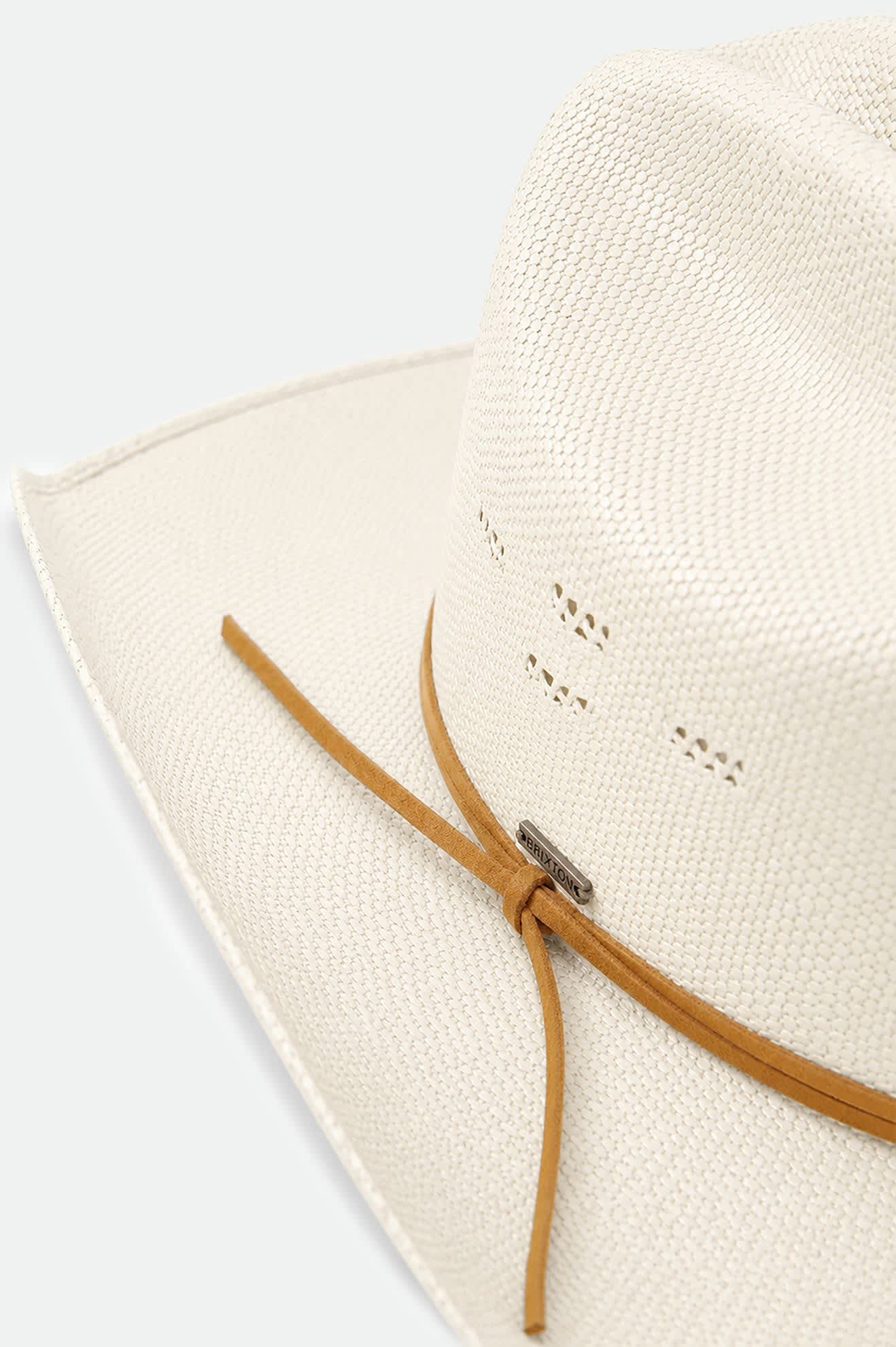 Unisex Laredo Straw Cowboy Hat in the color Bone - Additional Laydown image