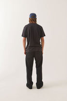 Men's Brixton Baseline Pocket T-Shirt in the color Black - Men's Back View