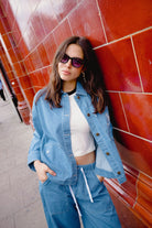 Women's Barn Jacket in the color Light Stone Wash - Women's Lifestyle image