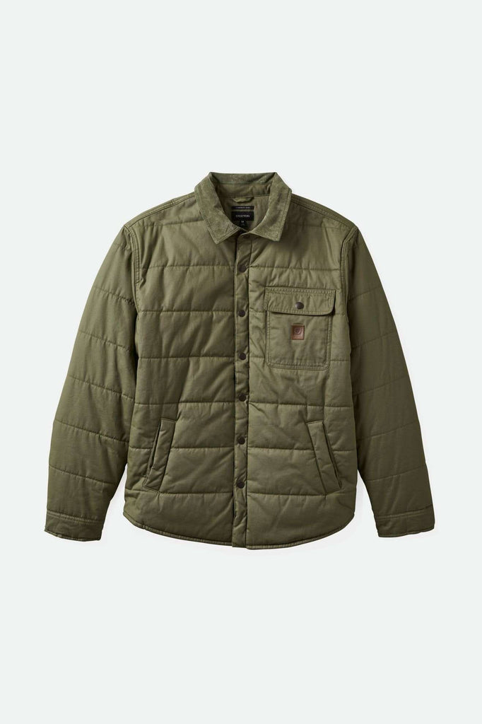 Brixton Men's Cass Waxed Canvas Jacket - Olive Surplus | Main