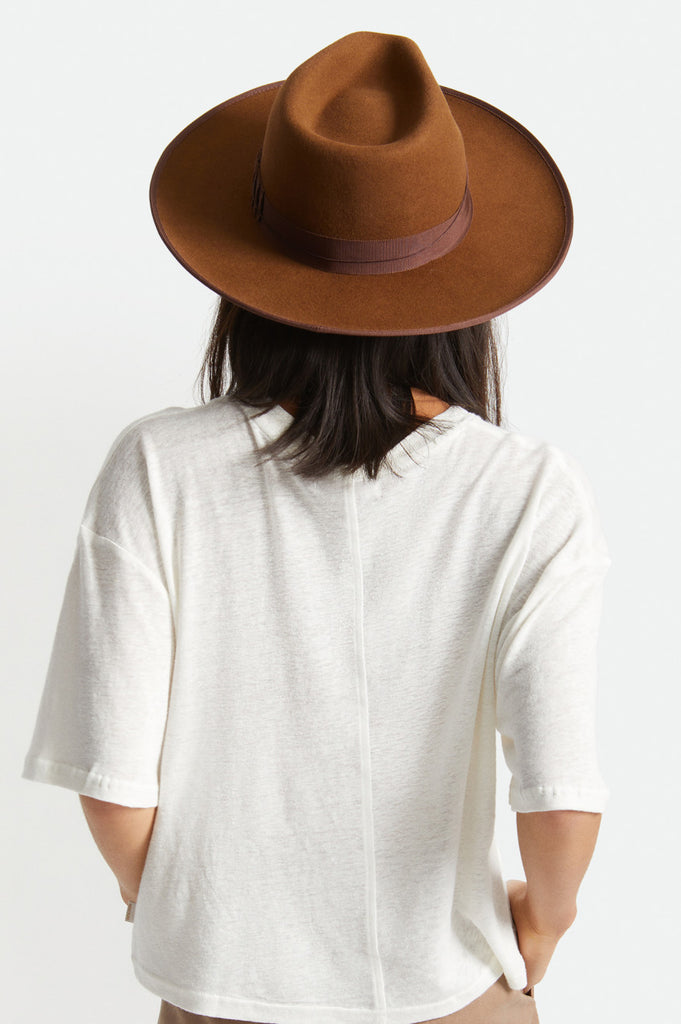 Brixton Reno Fedora - Coffee