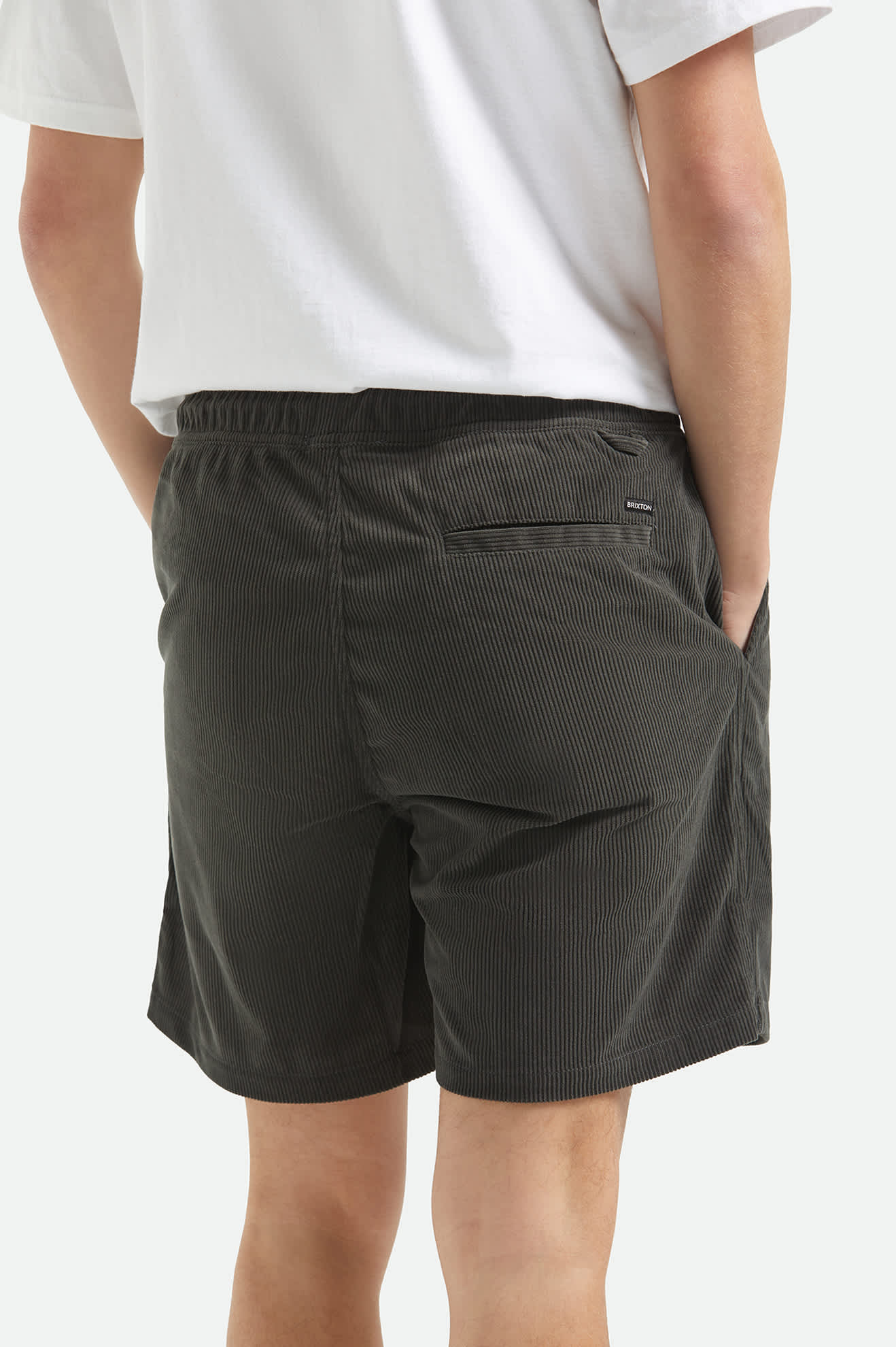 Men's Everyday Corduroy Short in the color Vintage Black - Additional Fit image