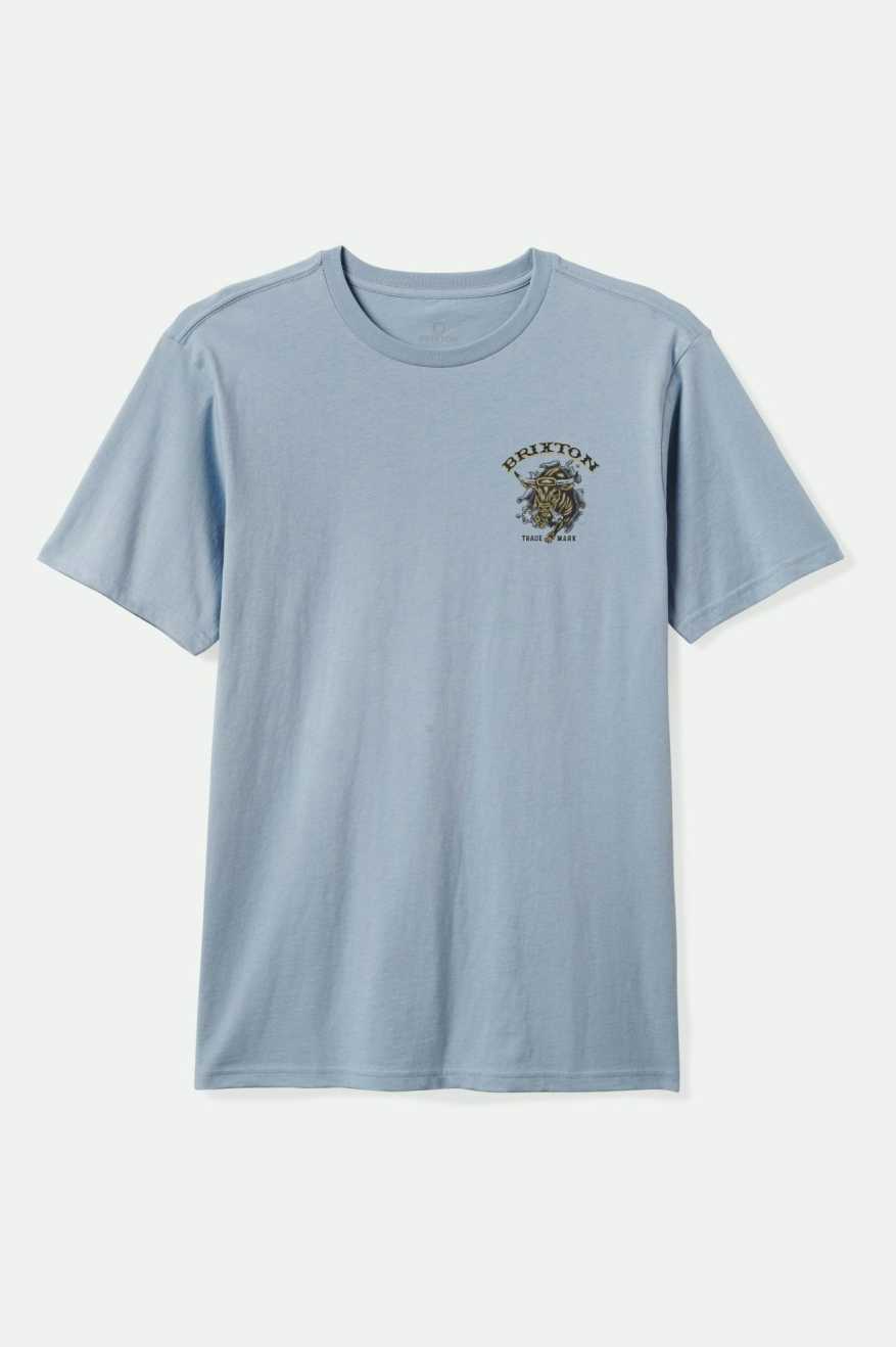 El Toro S/S Tailored T-Shirt - Dusty Blue