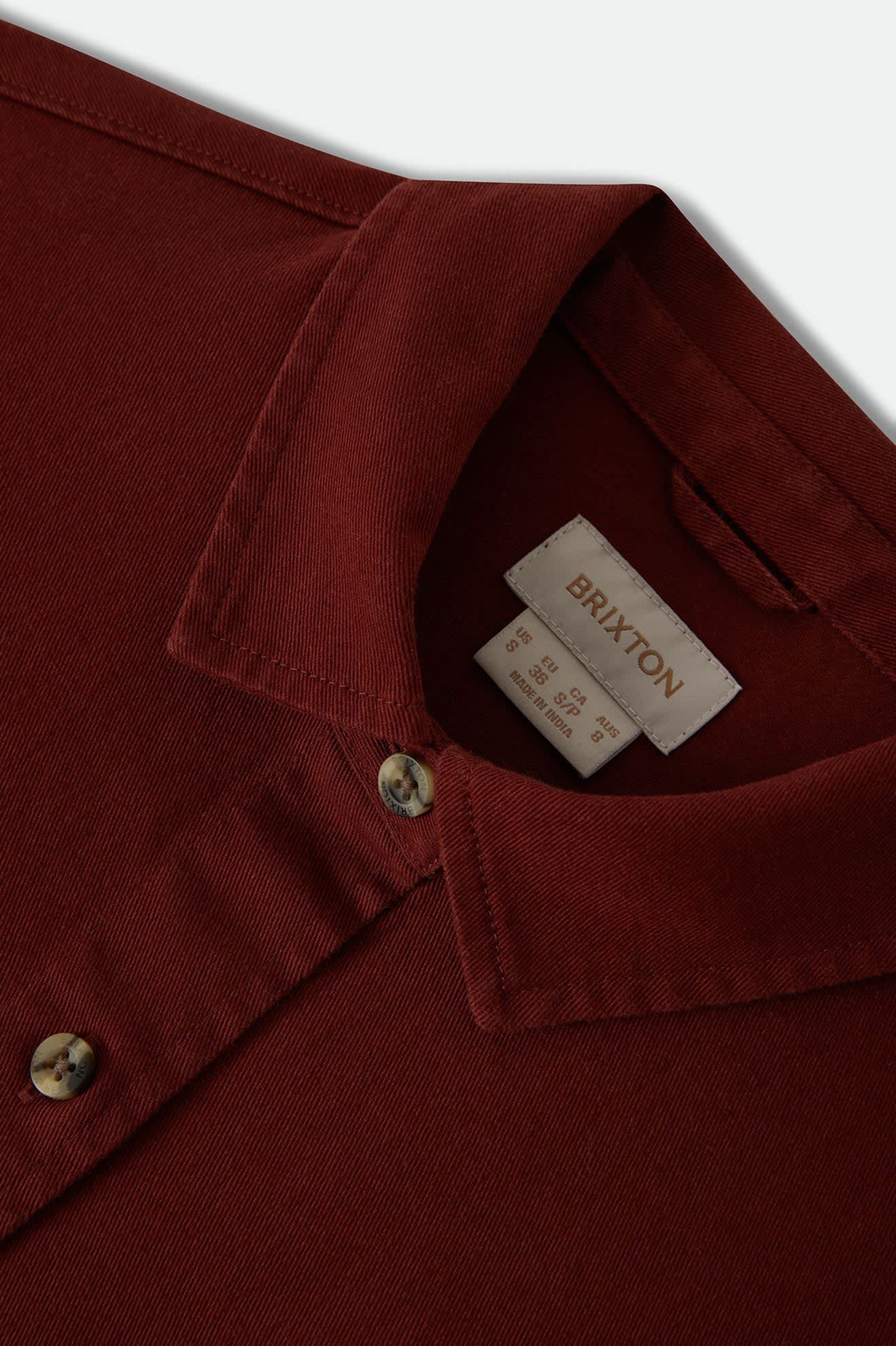 Women's Mechanics Women's Shirt in the color Dark Brick - Additional Laydown image