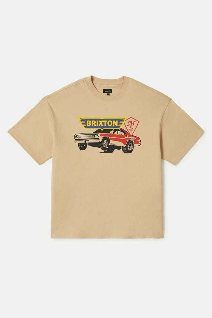 Brixton Barona Heavyweight Relaxed T-Shirt - Cream Classic Wash