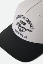 Unisex Ford Mustang Snapback in the color Wimbledone White/Burnt Rubber - Additional Laydown image