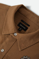 Men's Waylon Lightweight Overshirt in the color Khaki - Additional Laydown image