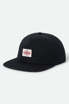 Unisex Trademark Snapback in the color Black - Front Product View