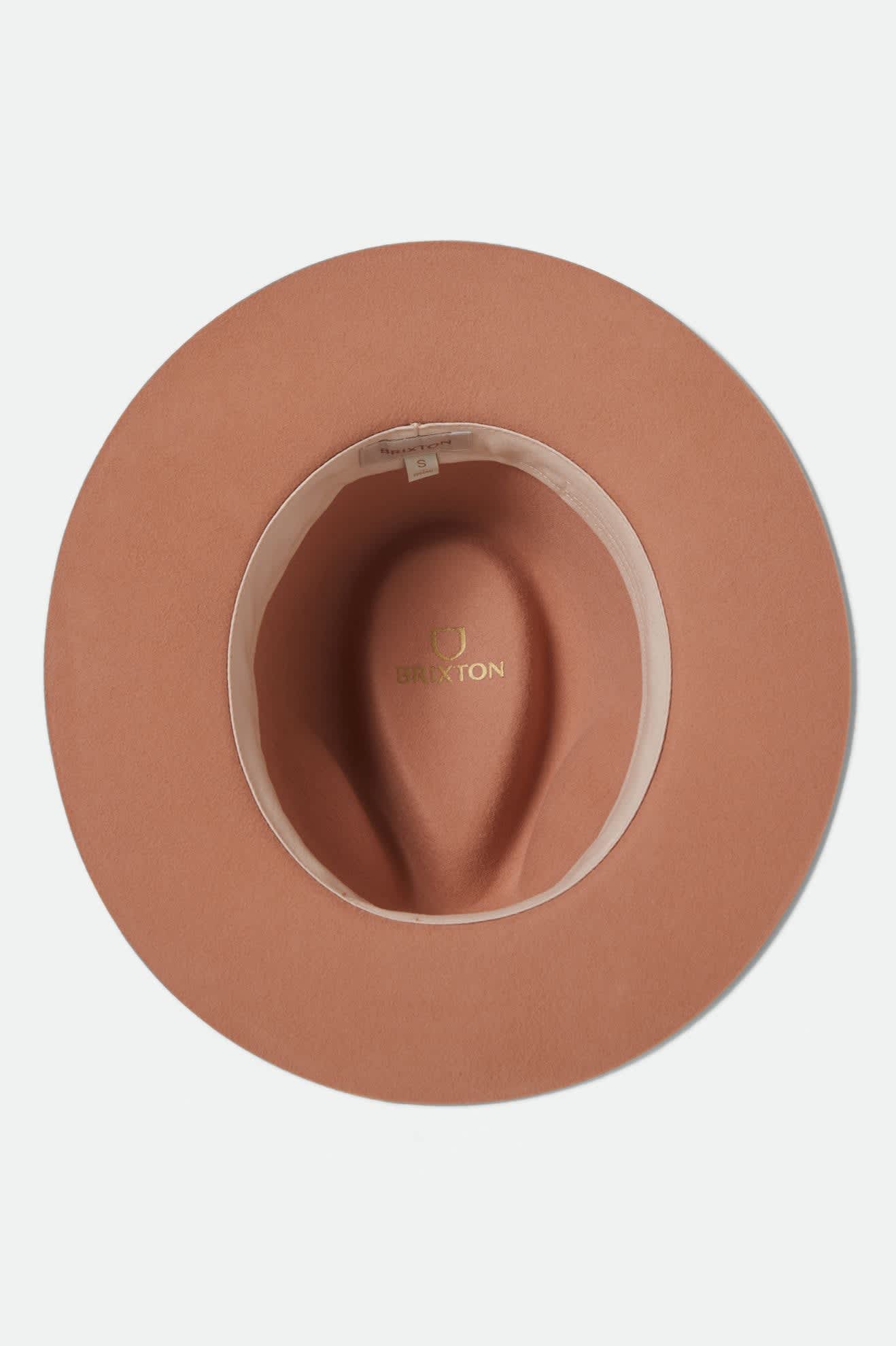 Unisex Wesley Fedora in the color Italian Clay - Additional Laydown image