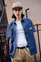 Men's Trademark Short Sleeve Shirt in the color Washed Navy - Men's Lifestyle image