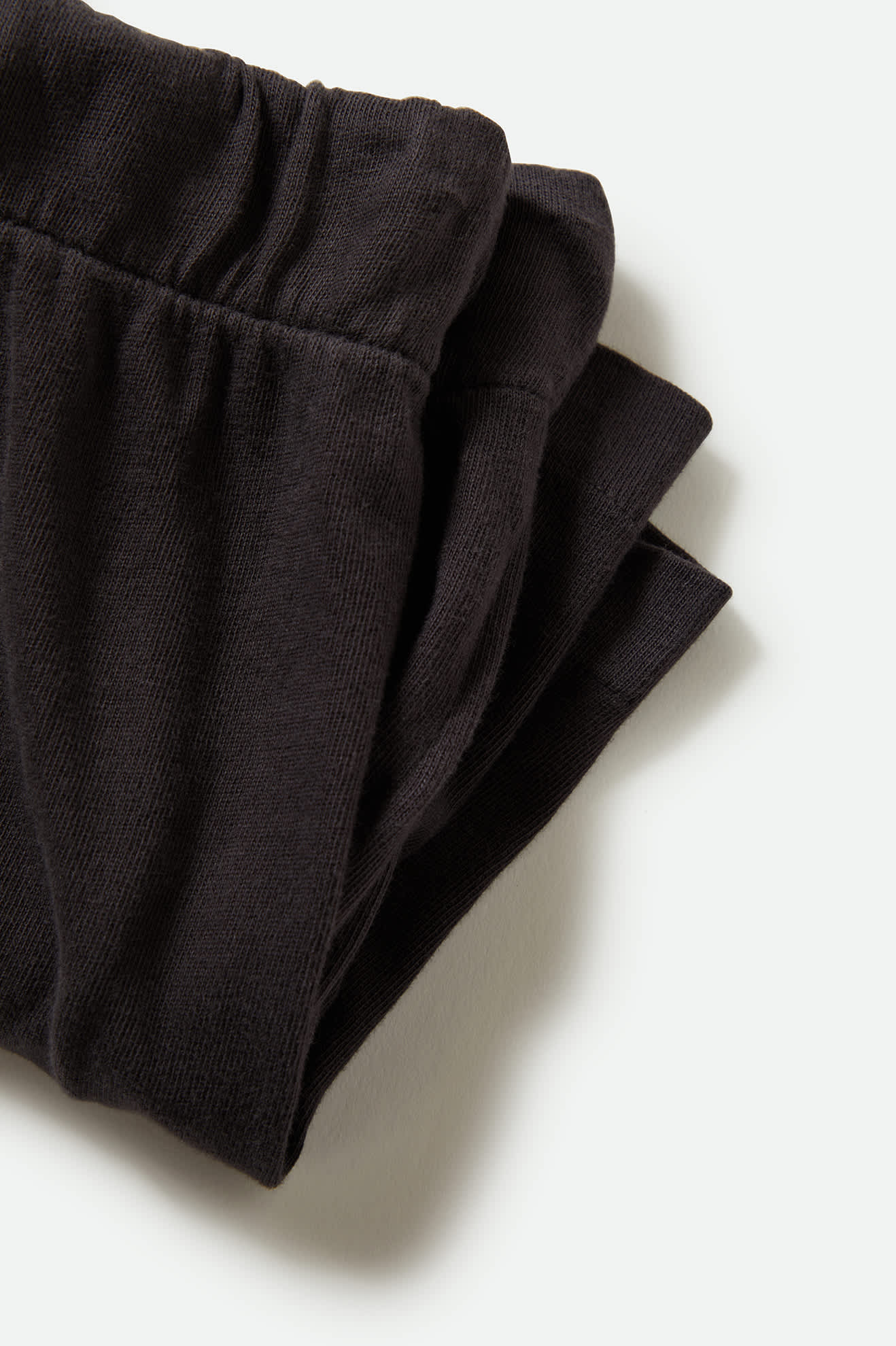 Women's Carefree Organic Garment Dyed Lounge Short in the color Black - Additional Style View