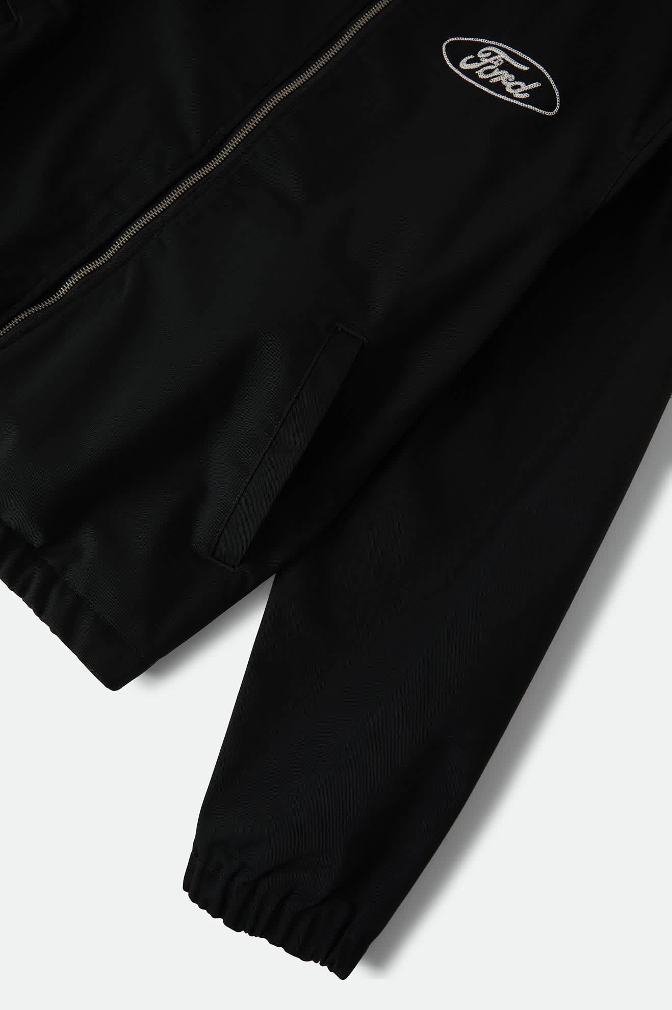 Unisex Ford Built Tough Harrington Jacket in the color Burnt Rubber - Additional Laydown image