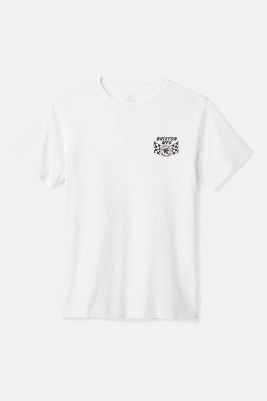 Men's Dunbar S/S Standard T-Shirt in the color White - Front Product View