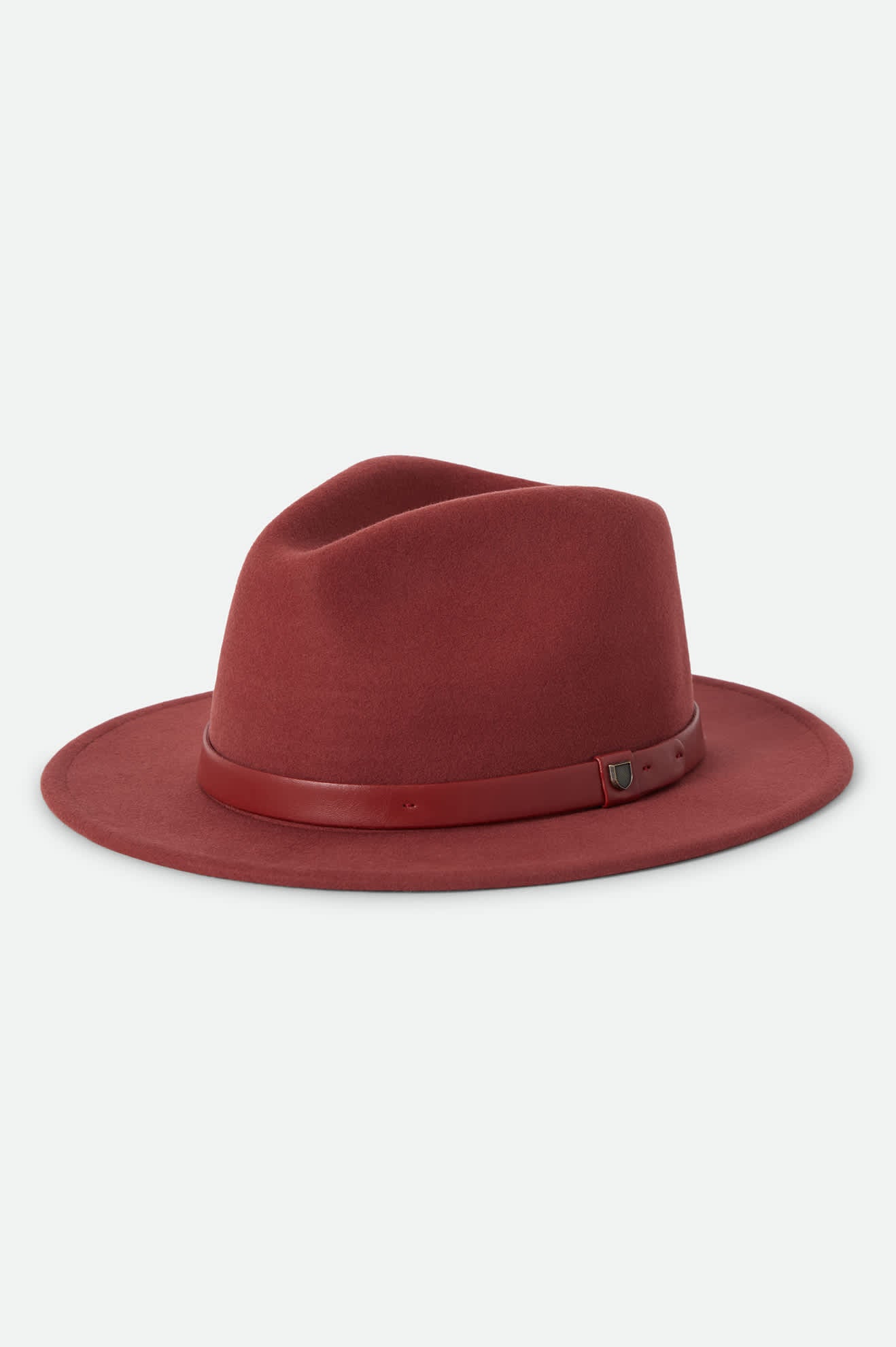 Unisex Messer Fedora in the color Dark Brick/Dark Brick - Front Product View