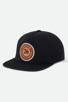 Unisex 76 Certified Snapback in the color Washed Black - Front Product View