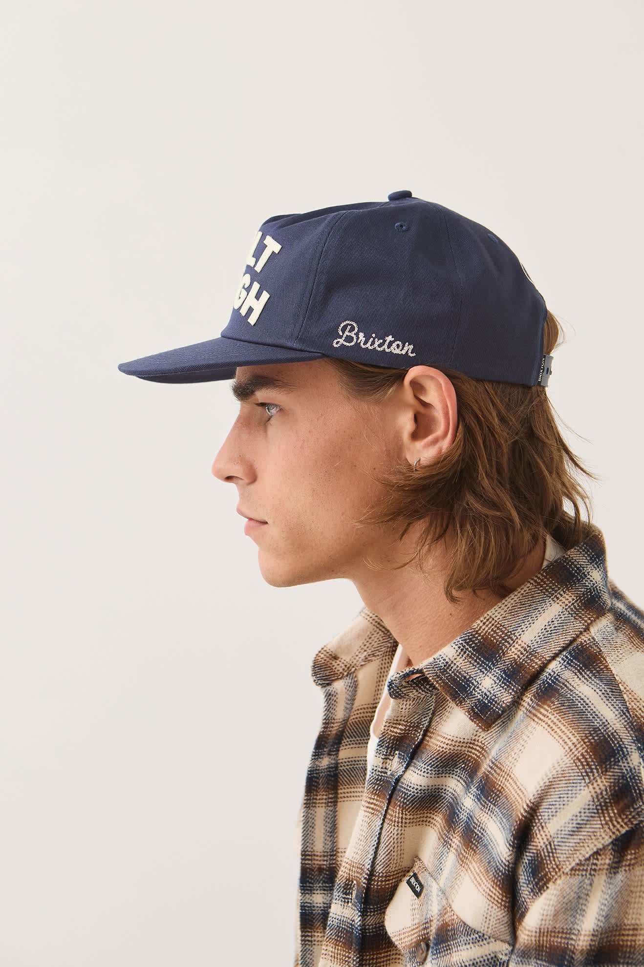 Unisex Ford Built Tough Snapback in the color American Navy/Wimbledon White - Additional Fit image