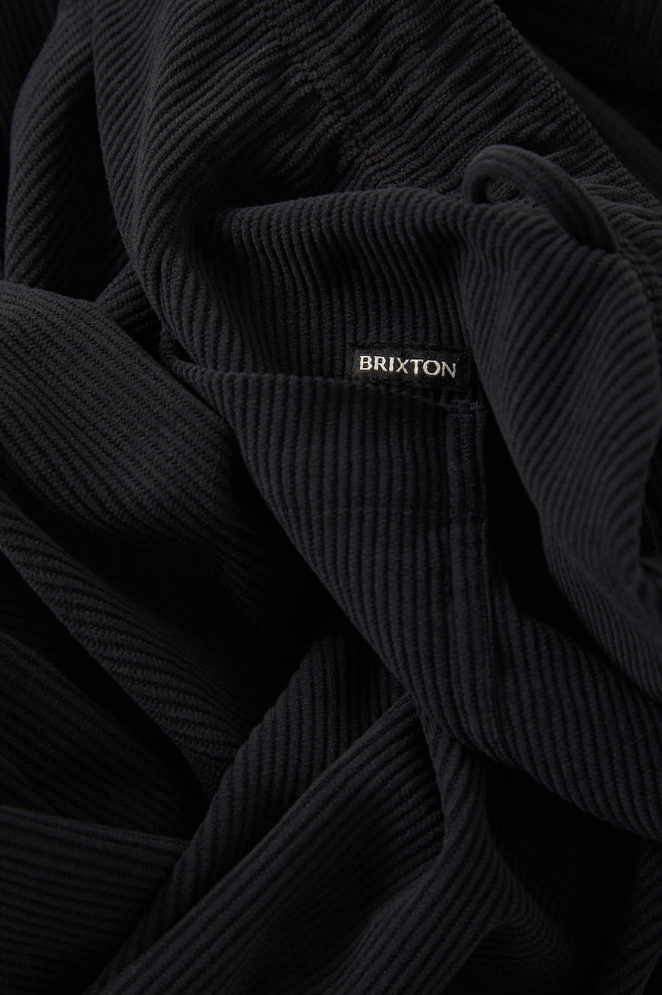 Men's Everyday E-Waist Corduroy Pant in the color Black Corduroy - Additional Laydown image