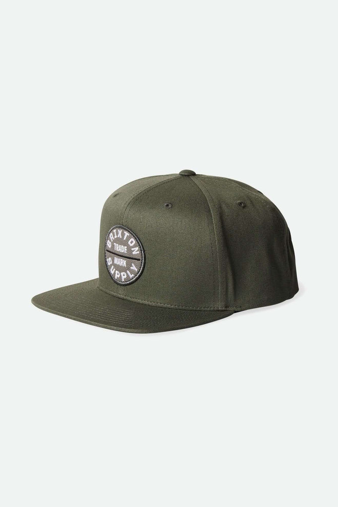 Brixton Unisex Oath III Snapback - Dark Vetiver | Main