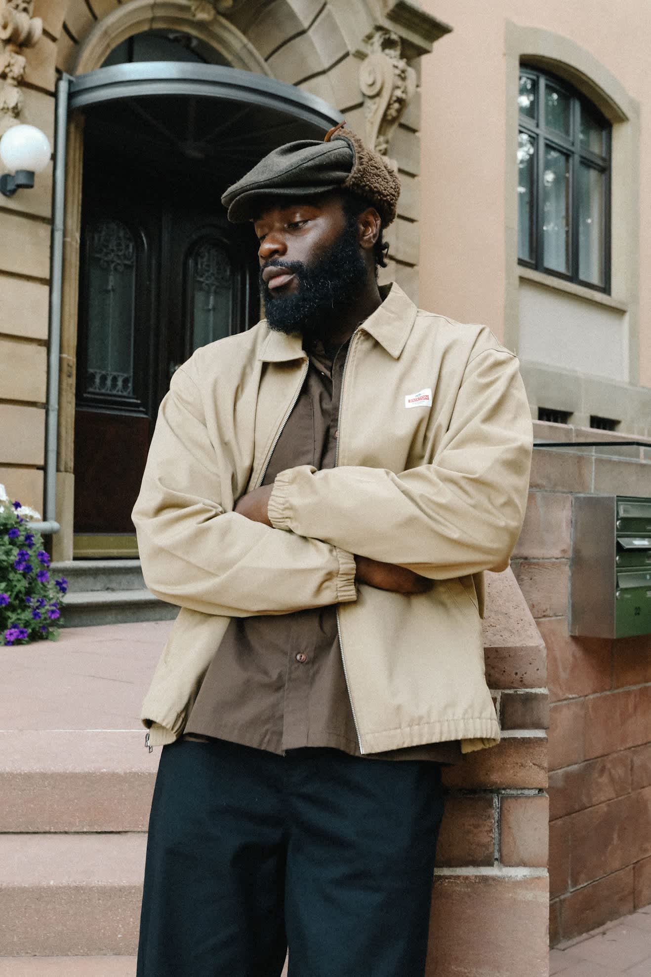 Men's Trademark Lightweight Garage Zip Jacket in the color British Khaki - Men's Lifestyle image