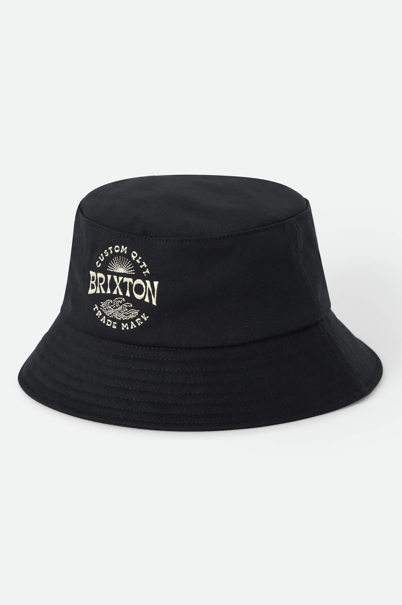 Unisex Current Packable Bucket Hat in the color Black - Front Product View