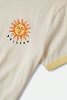 Women's Sunny Days Baby T-Shirt in the color Off White/Celestial Yellow - Additional Laydown image
