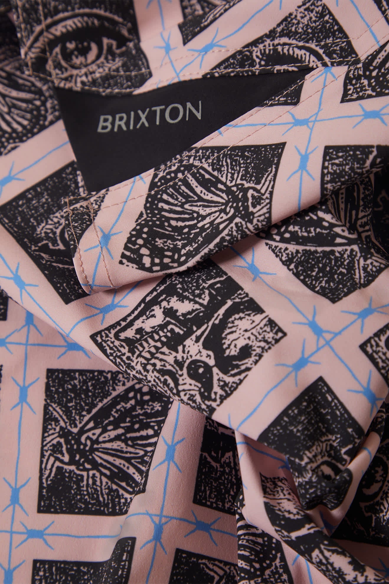 Men's Blitz Boardshort 19" in the color Silver Pink/Black - Additional Laydown image