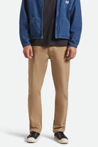Men's Builders 5 Pocket Stretch Pant in the color Khaki - Men's Front View