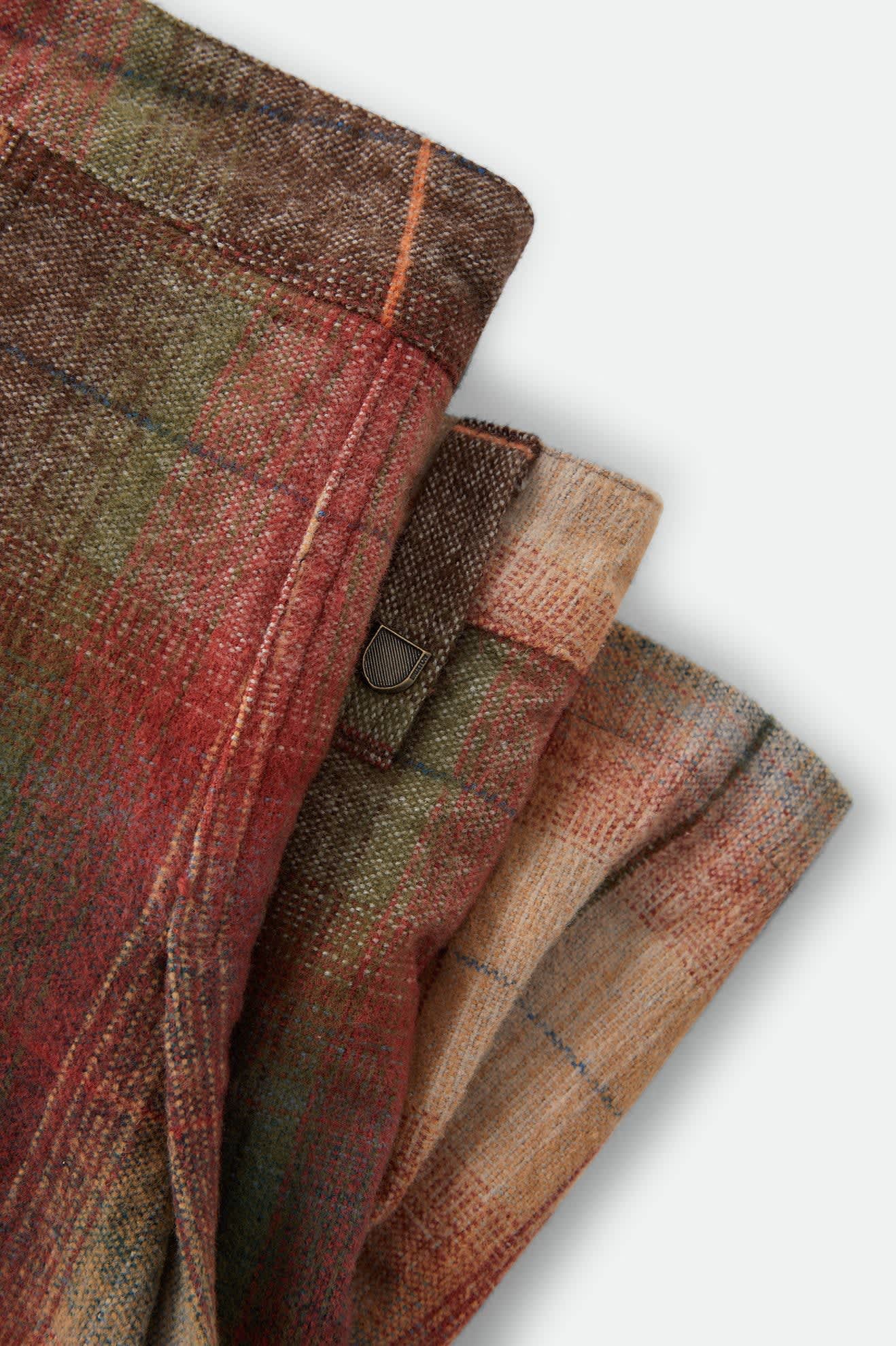 Women's Pleated Mini Skirt in the color Multi Shadow - Additional Laydown image