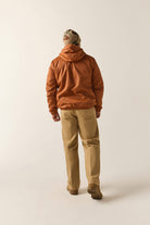 Men's Claxton Lined Jacket in the color Caramel - Men's Back View