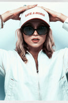 Women's Save A Horse Netplus Snapback in the color Crimson/Off White - Additional Fit image