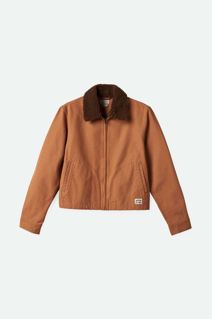 Women'sMechanics Women's Garage Zip Jacket - Tobacco Brown| Main