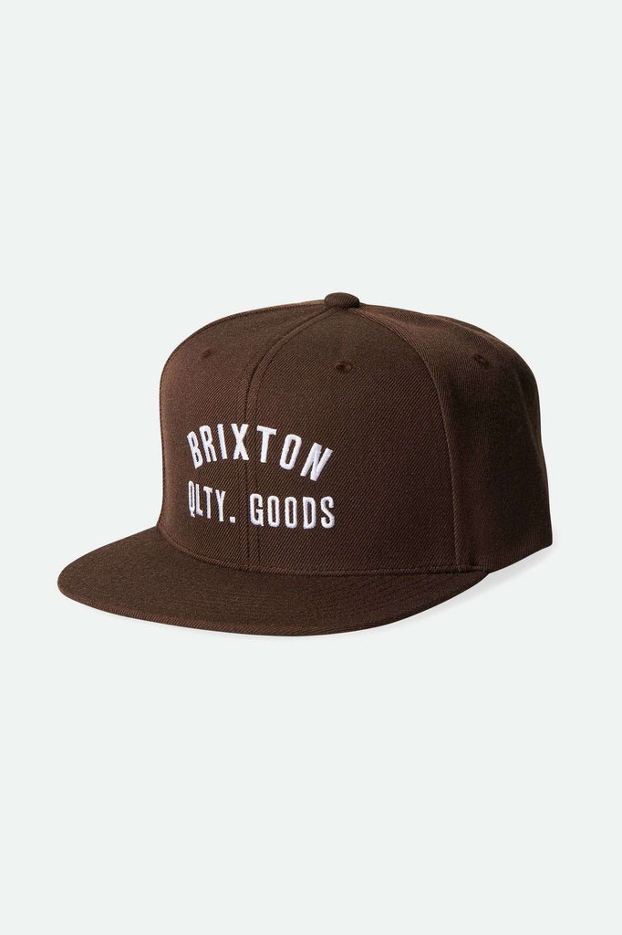 Brixton Unisex Woodburn Netplus Snapback - Brown | Main