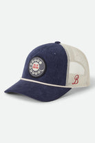 Women's Call Me Sometime Trucker Hat in the color Washed Navy Cord - Front Product View