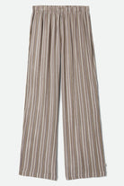 Women's The Alley Lounge Pant in the color Worn In Robust Red Stripe - Front Product View