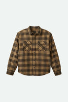 Brixton Men's Bowery Quilted L/S Flannel - Woodsmoke/Black | Main